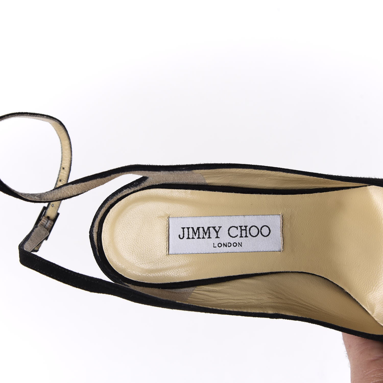 Jimmy Choo Suede Swarovski Crystal Pumps 36 Black 7 of 9