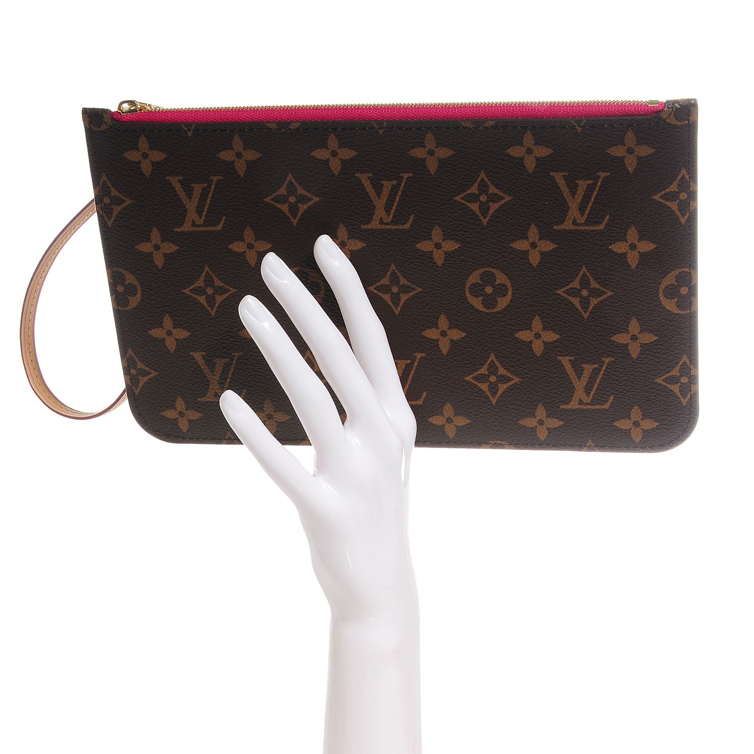 Louis Vuitton Monogram Neverfull MM GM Pochette Pivoine 2 of 8
