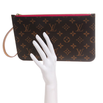 Louis Vuitton Monogram Neverfull MM GM Pochette Pivoine 2 of 8
