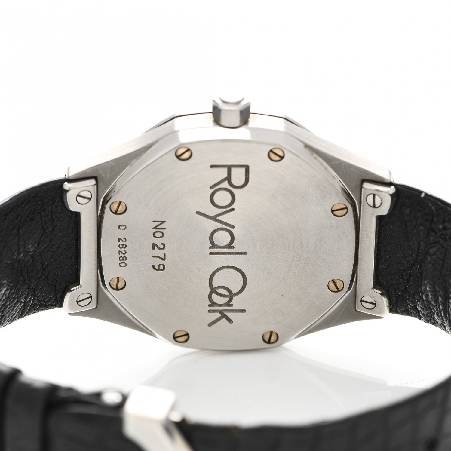 Audemars Piguet Stainless Steel Alligator 36mm Royal Oak Automatic Watch Black 14800ST 4 of 6