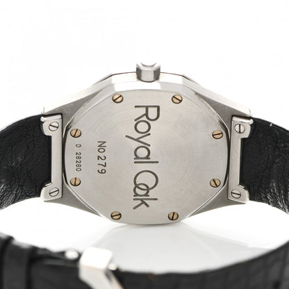 Audemars Piguet Stainless Steel Alligator 36mm Royal Oak Automatic Watch Black 14800ST 4 of 6