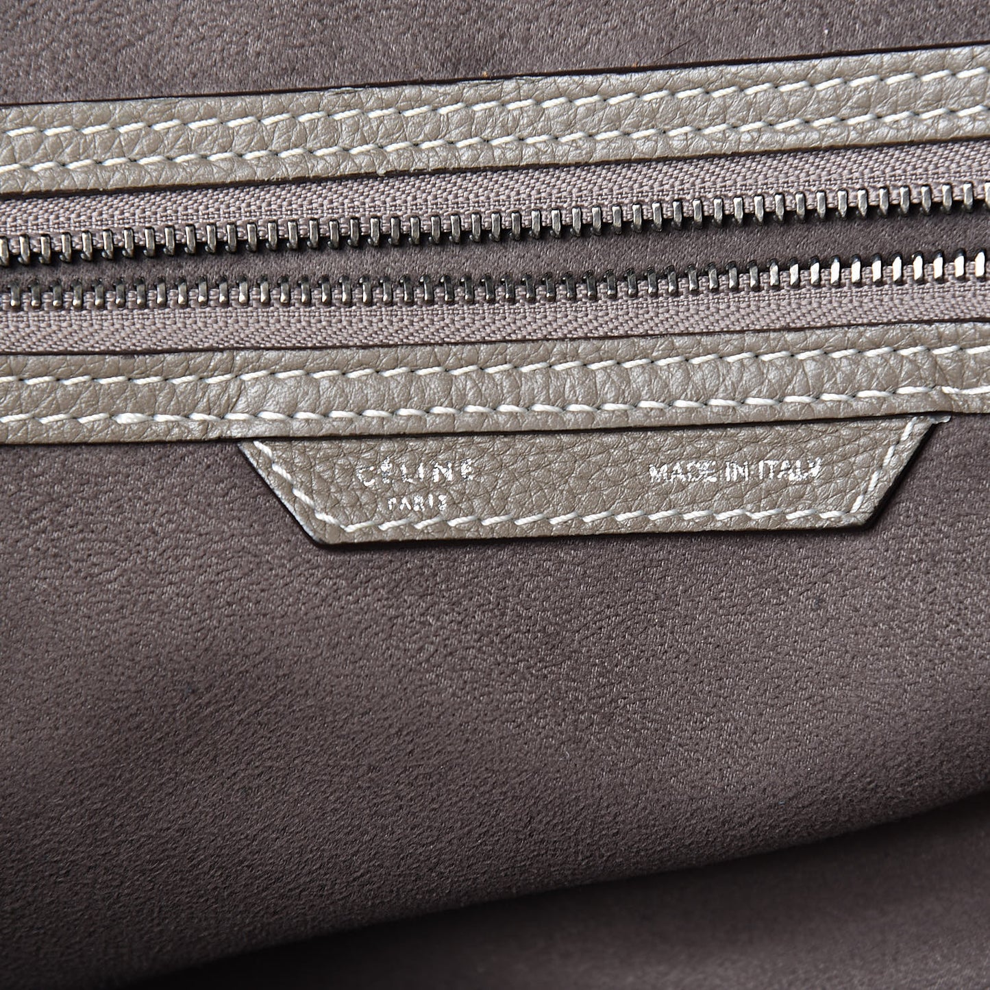 Drummed Calfskin Mini Luggage Souris