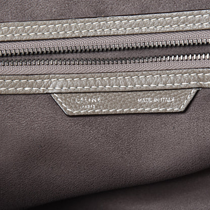 Celine Drummed Calfskin Mini Luggage Souris 6 of 14