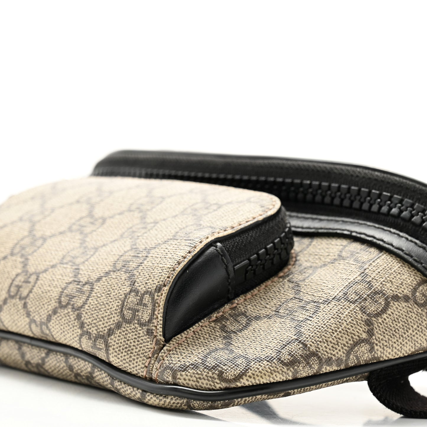 GG Supreme Monogram Belt Bag Black