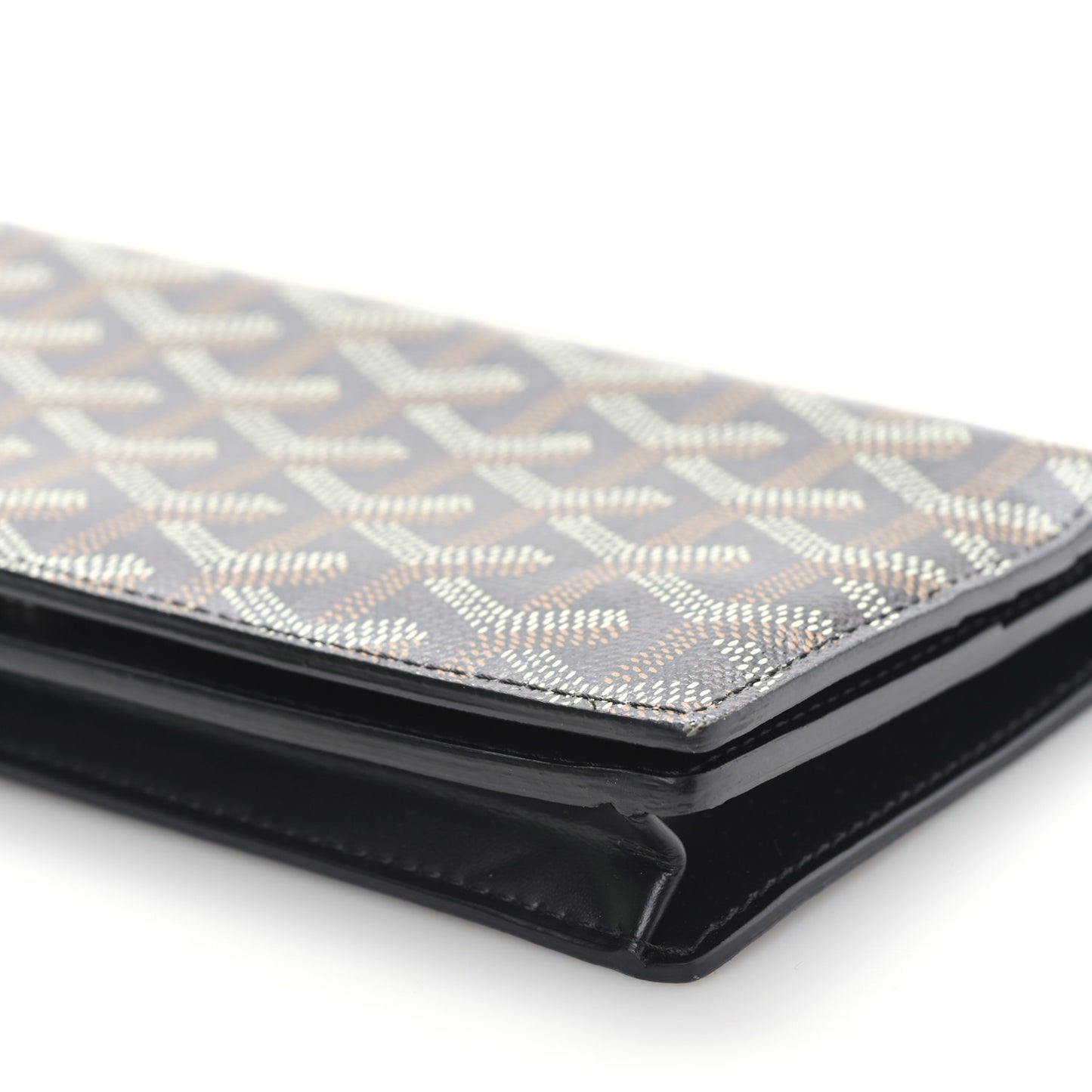 Goyardine Long Bi-Fold Wallet Black