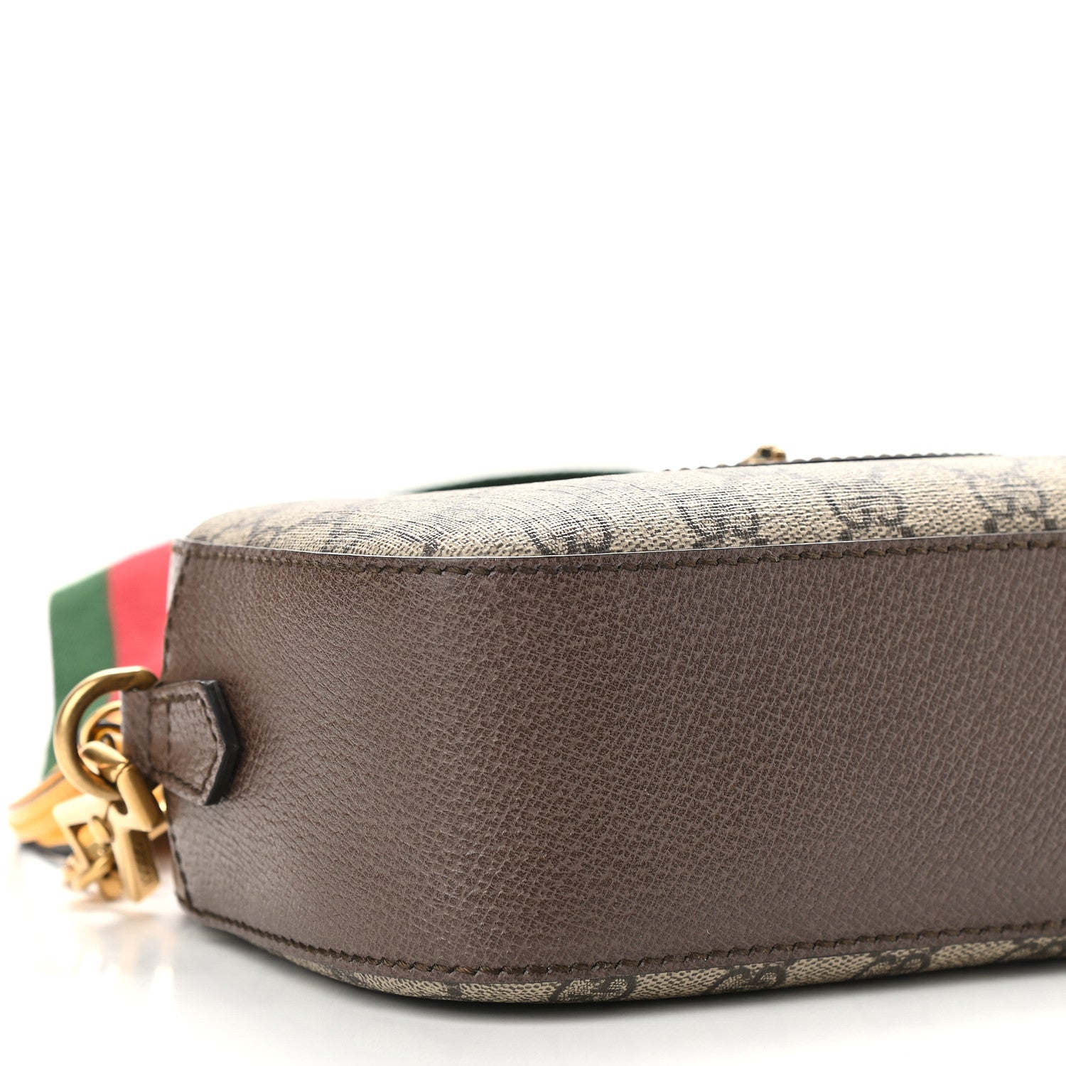 Gucci GG Supreme Monogram Web Neo Vintage Shoulder Bag Beige New Acero Crop 8 of 9