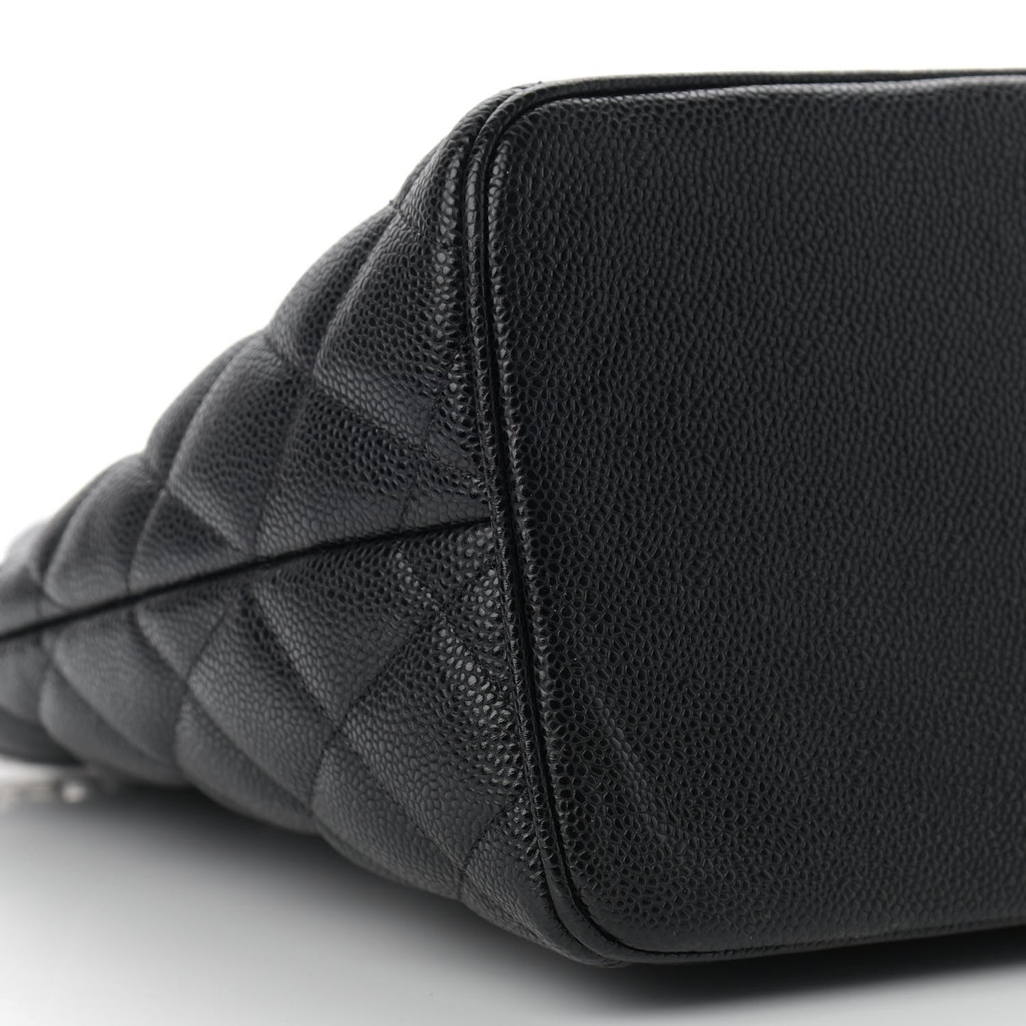 Caviar Quilted Medallion Tote Black