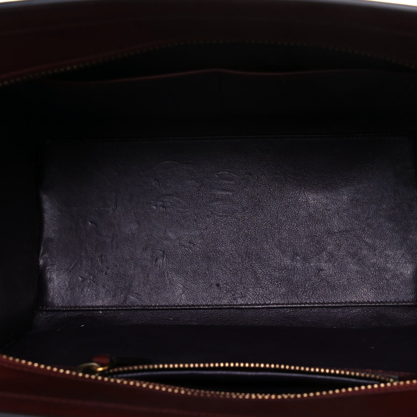 Smooth Calfskin Micro Luggage Burgundy