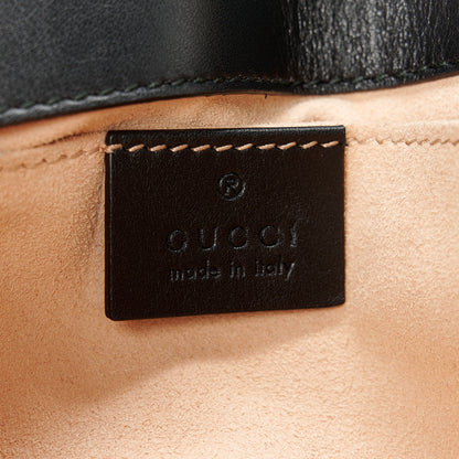 Gucci Calfskin Matelasse Studded Mini Pearly GG Marmont Shoulder Bag Black 6 of 11