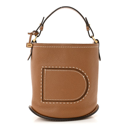 Delvaux Taurillon Mini Pin Daily Surpique Bucket Vegetal Ivory 1 of 9