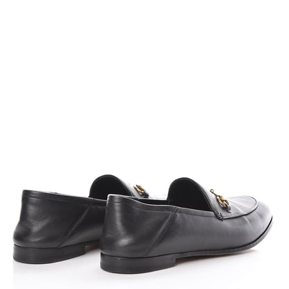 Gucci Lambskin Womens Brixton Horsebit Loafers 37.5 Black 4 of 11
