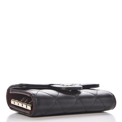 Chanel Lambskin Quilted 4 Key Holder Black 4 of 9