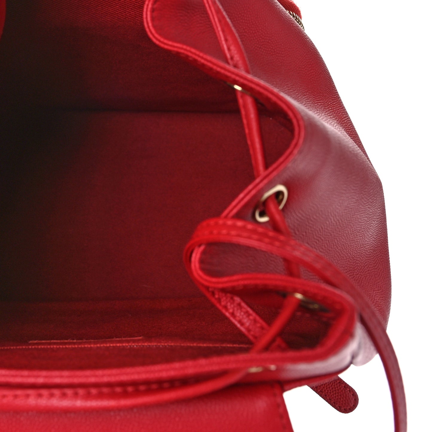 Caviar Quilted Business Affinity Backpack Red