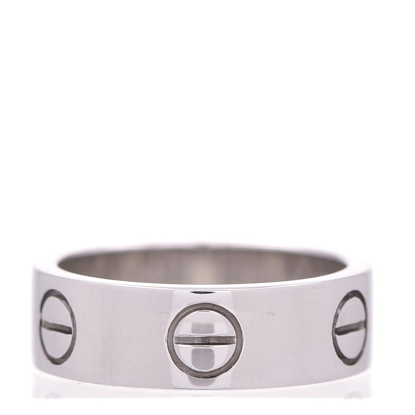 18K White Gold 5.5mm LOVE Ring 48 4.5