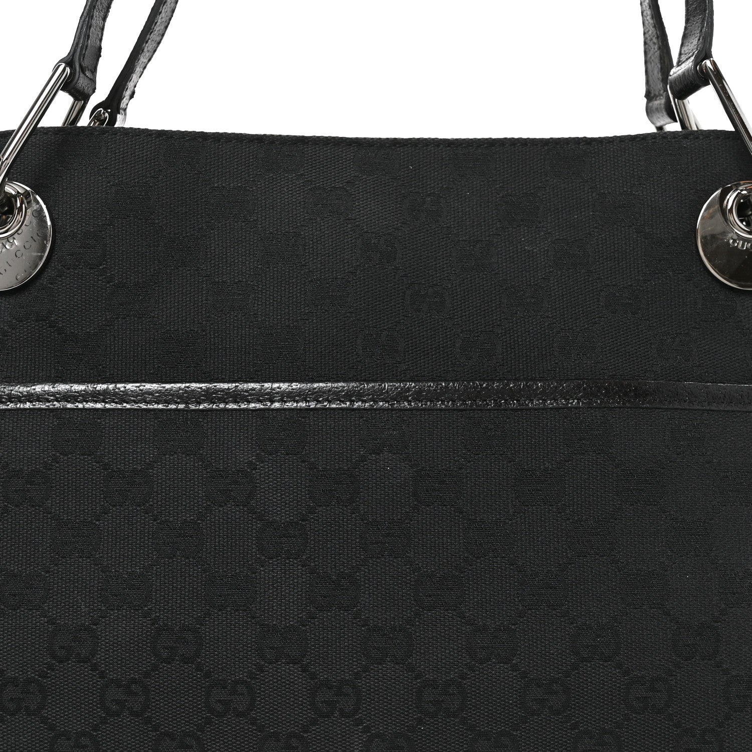 Gucci Monogram Medium Eclipse Shoulder Bag Black 7 of 9