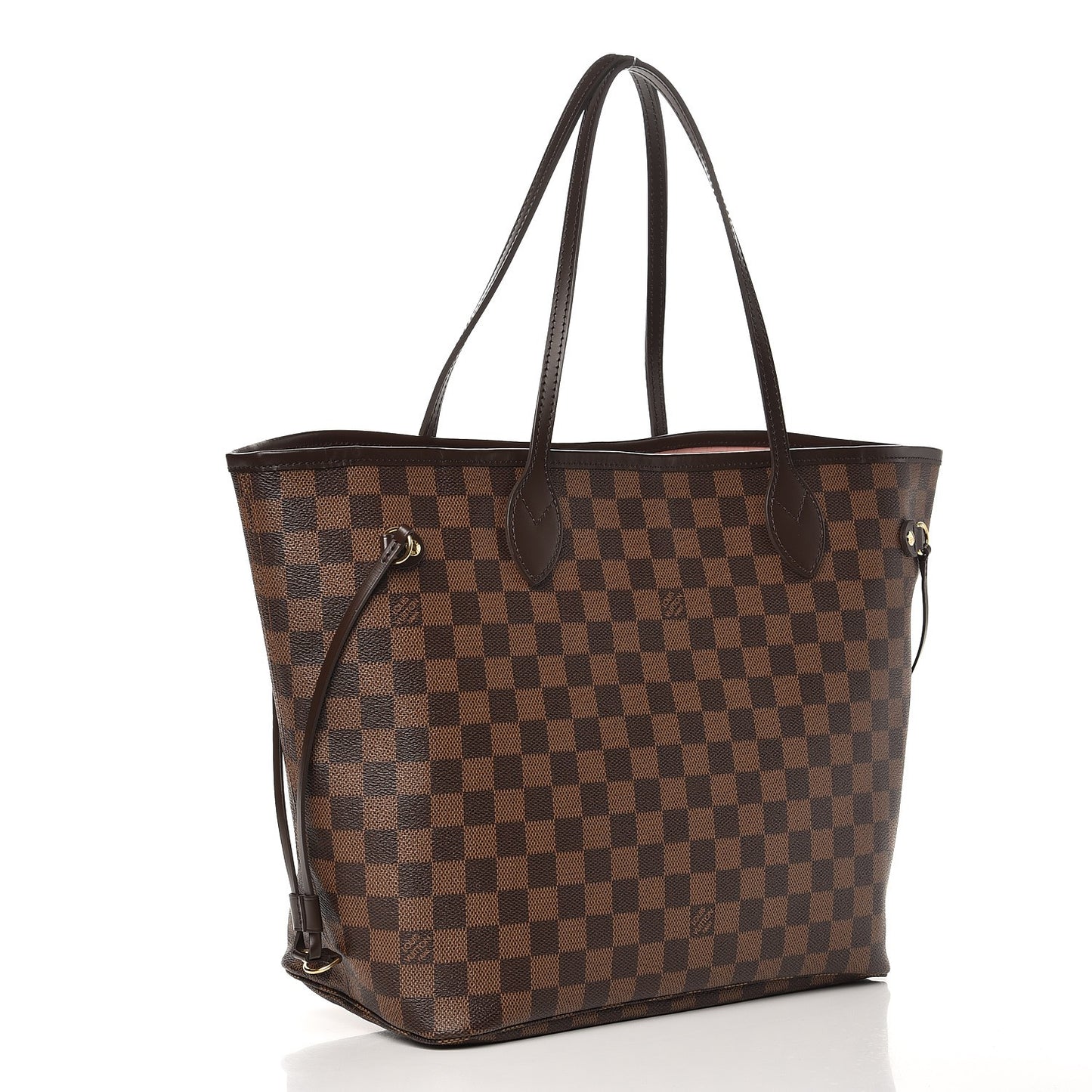 Damier Ebene Neo Neverfull MM Rose Ballerine