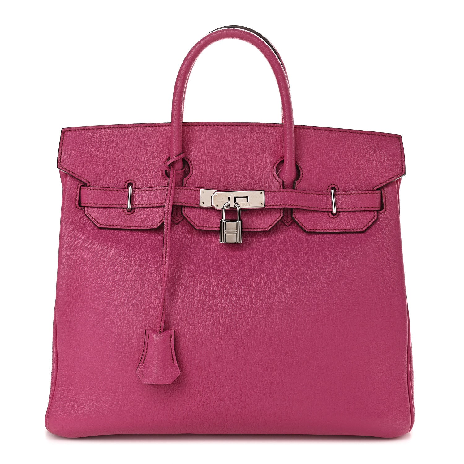 Hermes Chevre de Coromandel HAC Birkin 32 Fuchsia 1 of 9