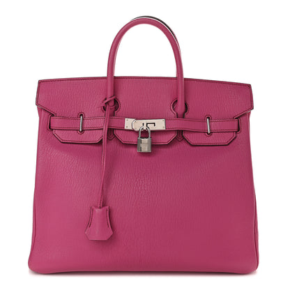 Hermes Chevre de Coromandel HAC Birkin 32 Fuchsia 1 of 9