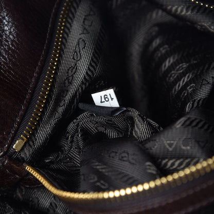 Prada Cervo Antik Tote Caffe Sfumato 8 of 16
