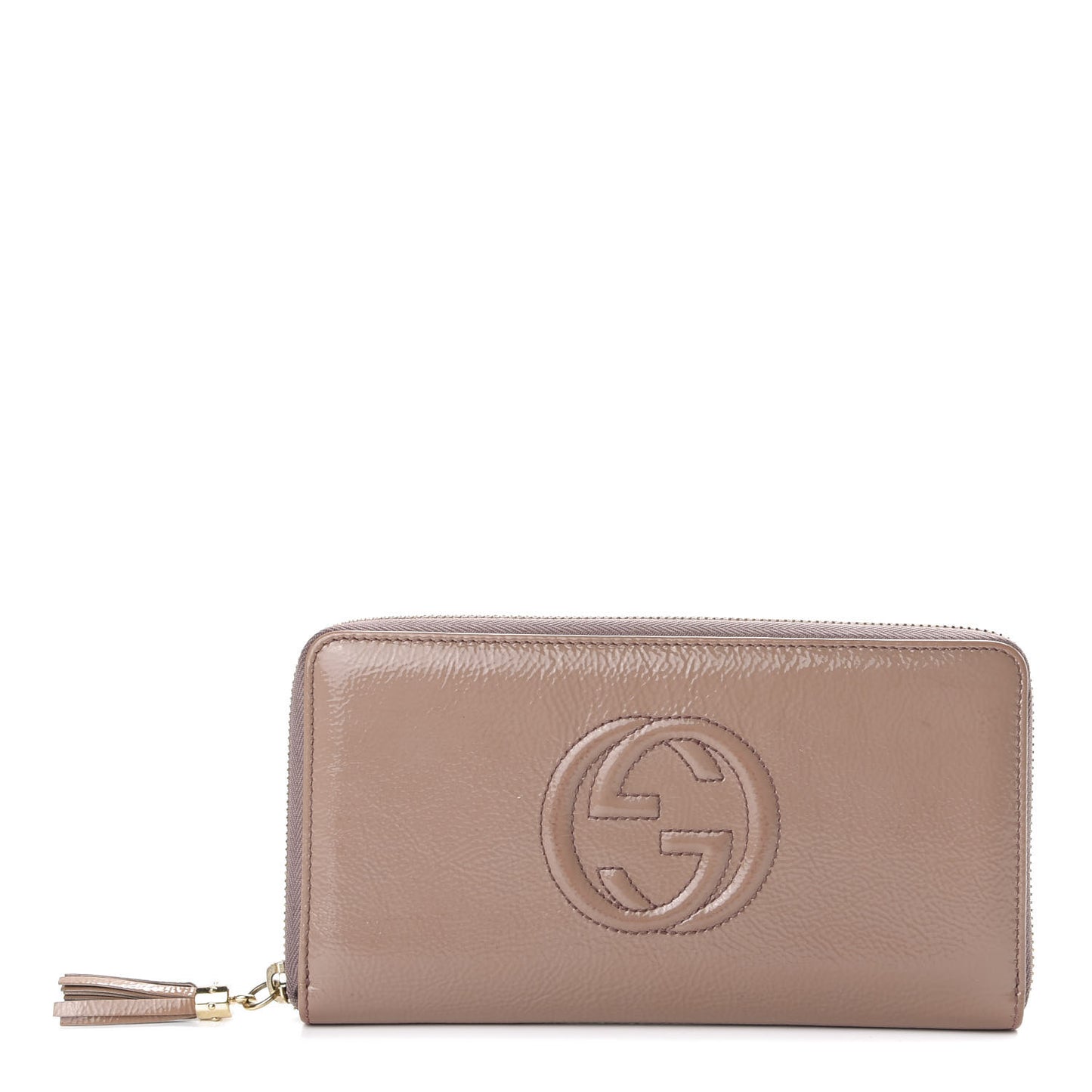 Patent Soho Zip Around Wallet Dark Cipria
