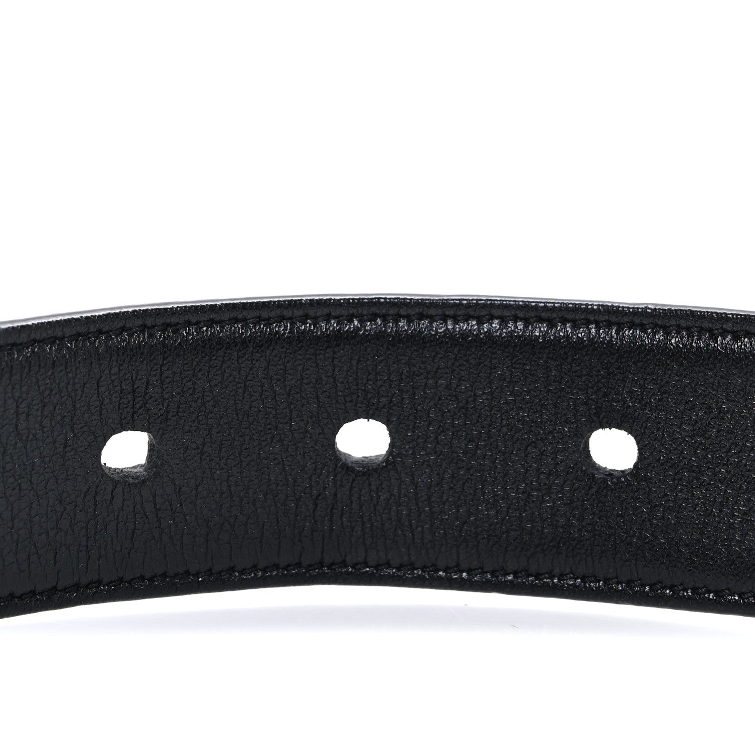 Saint Laurent Smooth Calfskin Monogram Square Buckle 90 36 Belt Black 3 of 6