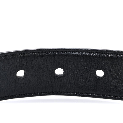 Saint Laurent Smooth Calfskin Monogram Square Buckle 90 36 Belt Black 3 of 6