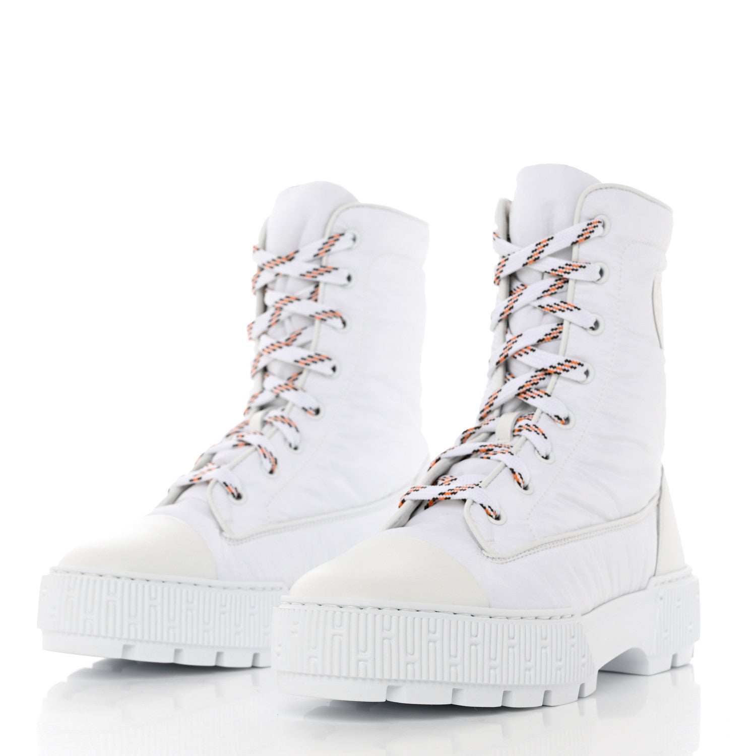 Hermes Calfskin Parachute Fresh Ankle Boots 38.5 White 3 of 8