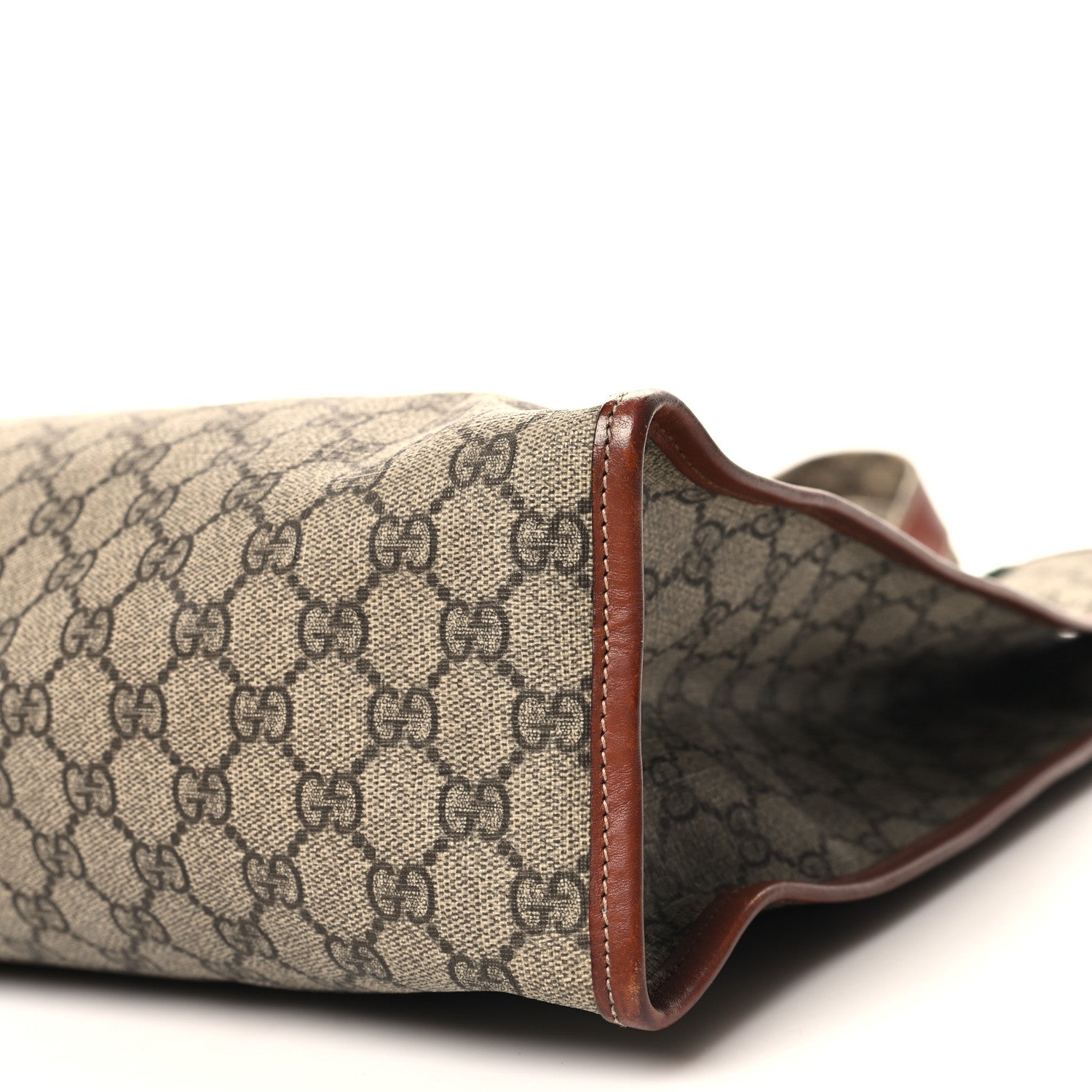 Gucci GG Plus Monogram Large Signature Web Loop Tote Brown 10 of 10