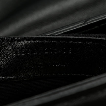 Saint Laurent Calfskin Y Quilted Monogram Medium Loulou Chain Satchel Black 8 of 11