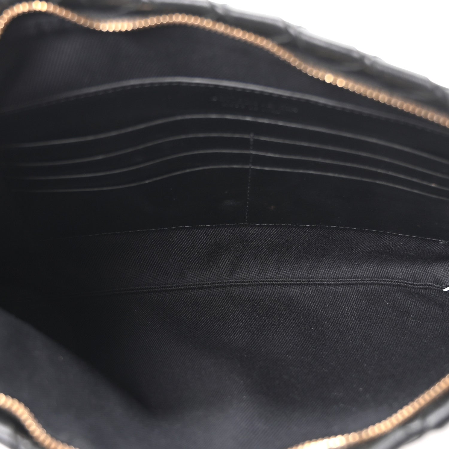 Bottega Veneta Nappa Intrecciato Medium Flat Zip Pouch Black 5 of 10