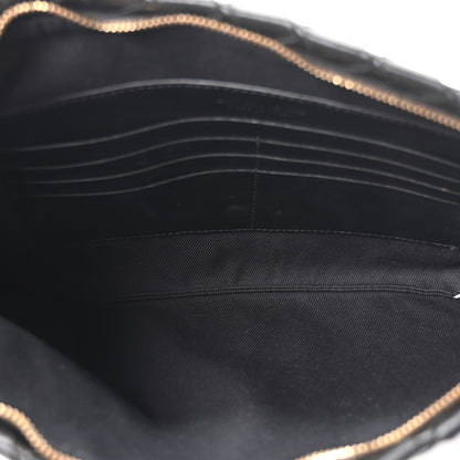 Bottega Veneta Nappa Intrecciato Medium Flat Zip Pouch Black 5 of 10
