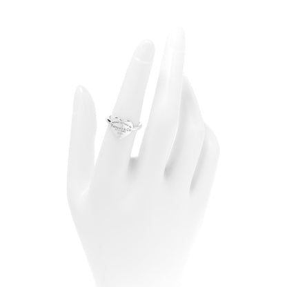Tiffany Sterling Silver Return to Tiffany Heart Ring 53 6.25 2 of 3