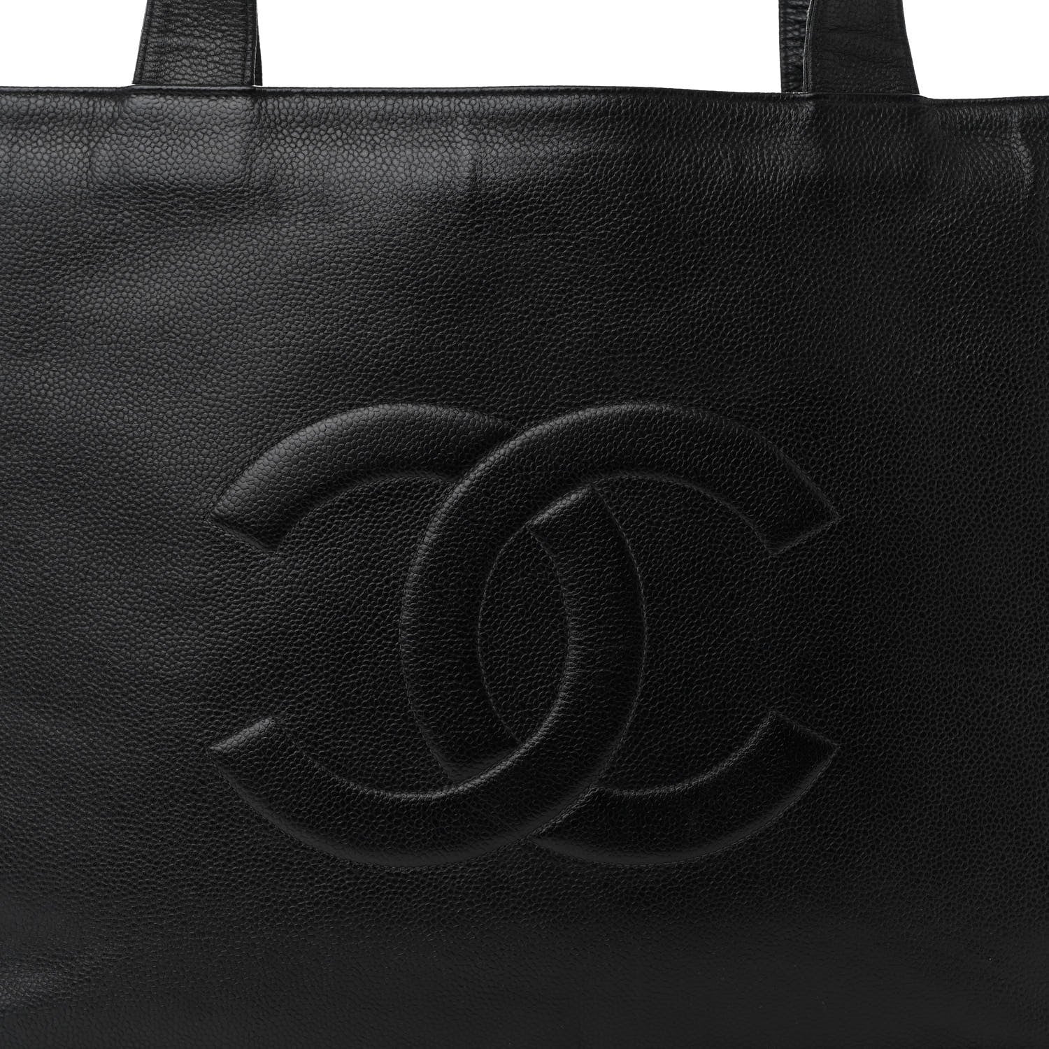 Chanel Caviar CC Shopper Tote Black 9 of 14