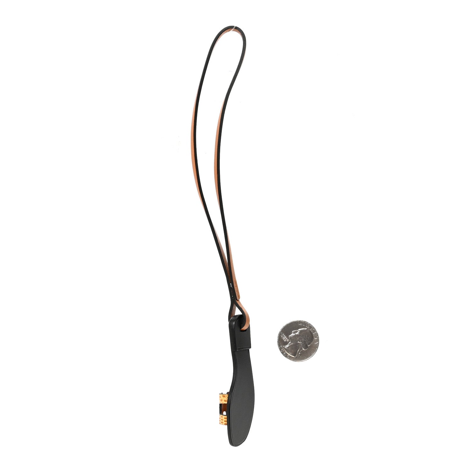 Hermes Lizard Butler Calfskin Hunter Oran Nano Bag Charm Sesame Naturel 2 of 4