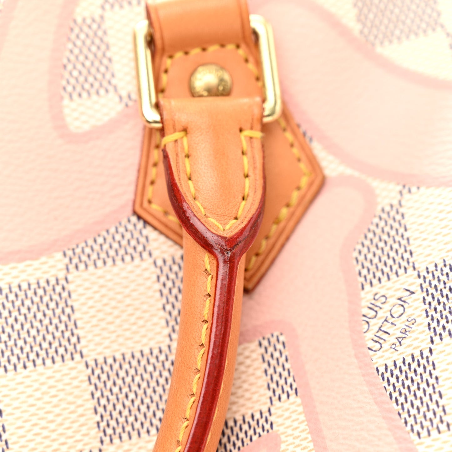 Damier Azur Tahitienne Speedy Bandouliere 30 Rose Ballerine