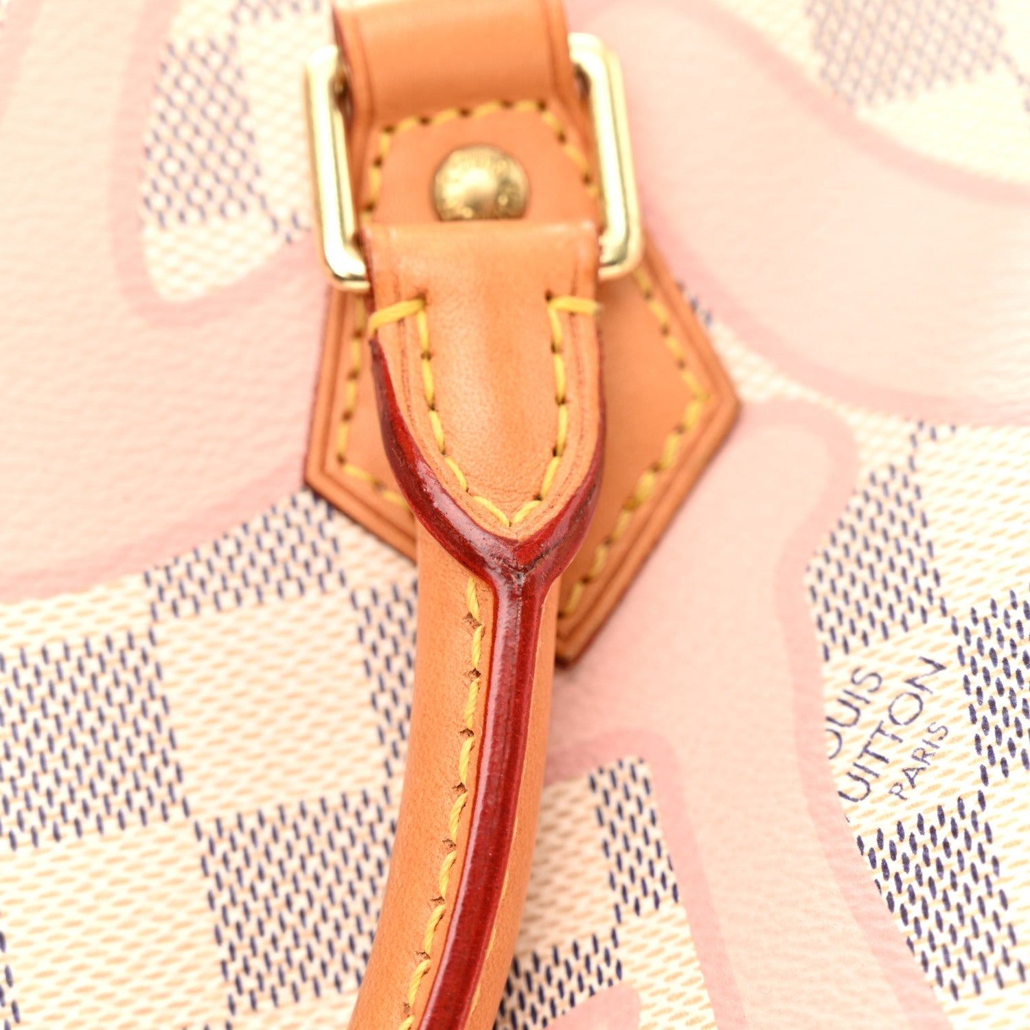 Louis Vuitton Damier Azur Tahitienne Speedy Bandouliere 30 Rose Ballerine 11 of 13
