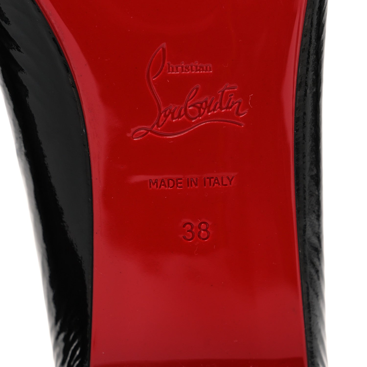 Christian Louboutin Patent Sweetie Jane Ballerina Flats 38 Black 8 of 10