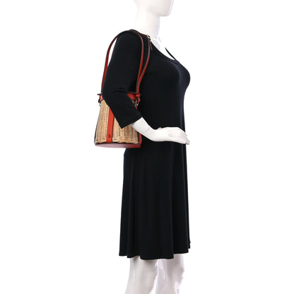 Hermes Swift Wicker Sac Farming Picnic Bag Naturel Terre Battue 2 of 10
