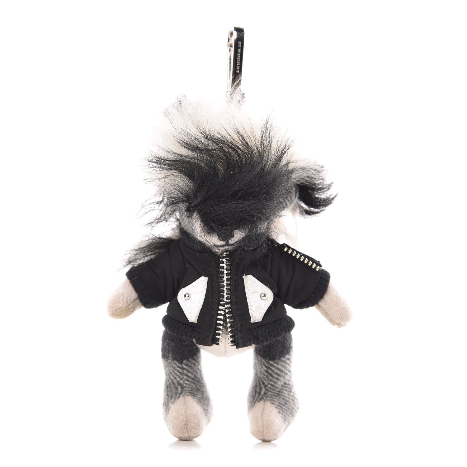 Burberry Cashmere Shearling Thomas Bomber Jacket Teddy Bear Keychain Charm Stone 1 of 3