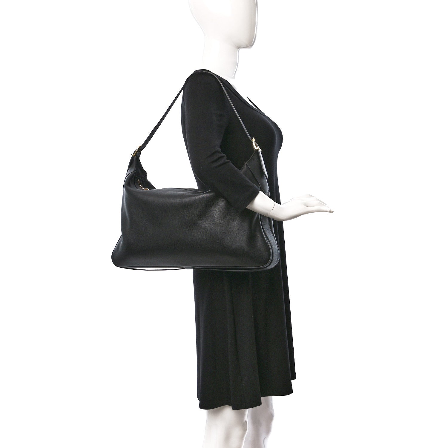 Celine Supple Calfskin Large Romy Shoulder Bag Black 2 of 9