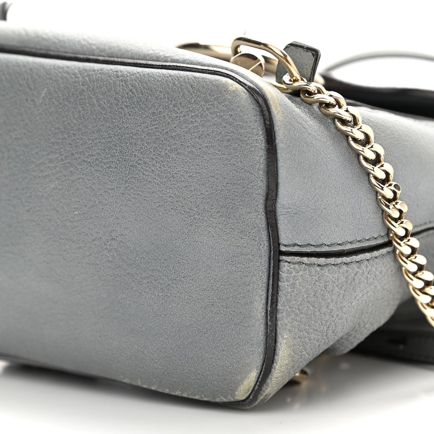 Chloe Suede Calfskin Small Faye Backpack Washed Blue 10 of 19