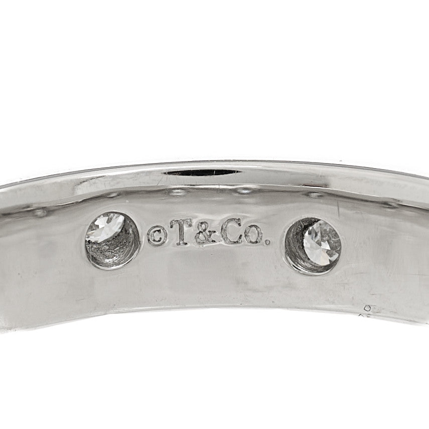 Tiffany Platinum Diamond 4mm Etoile Band Ring 50 5.25 5 of 5