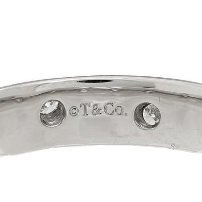 Tiffany Platinum Diamond 4mm Etoile Band Ring 50 5.25 5 of 5