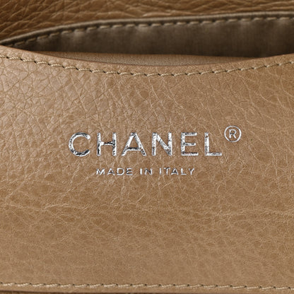 Chanel Glazed Calfskin Stitched On The Road Flap Dark Beige 5 of 10