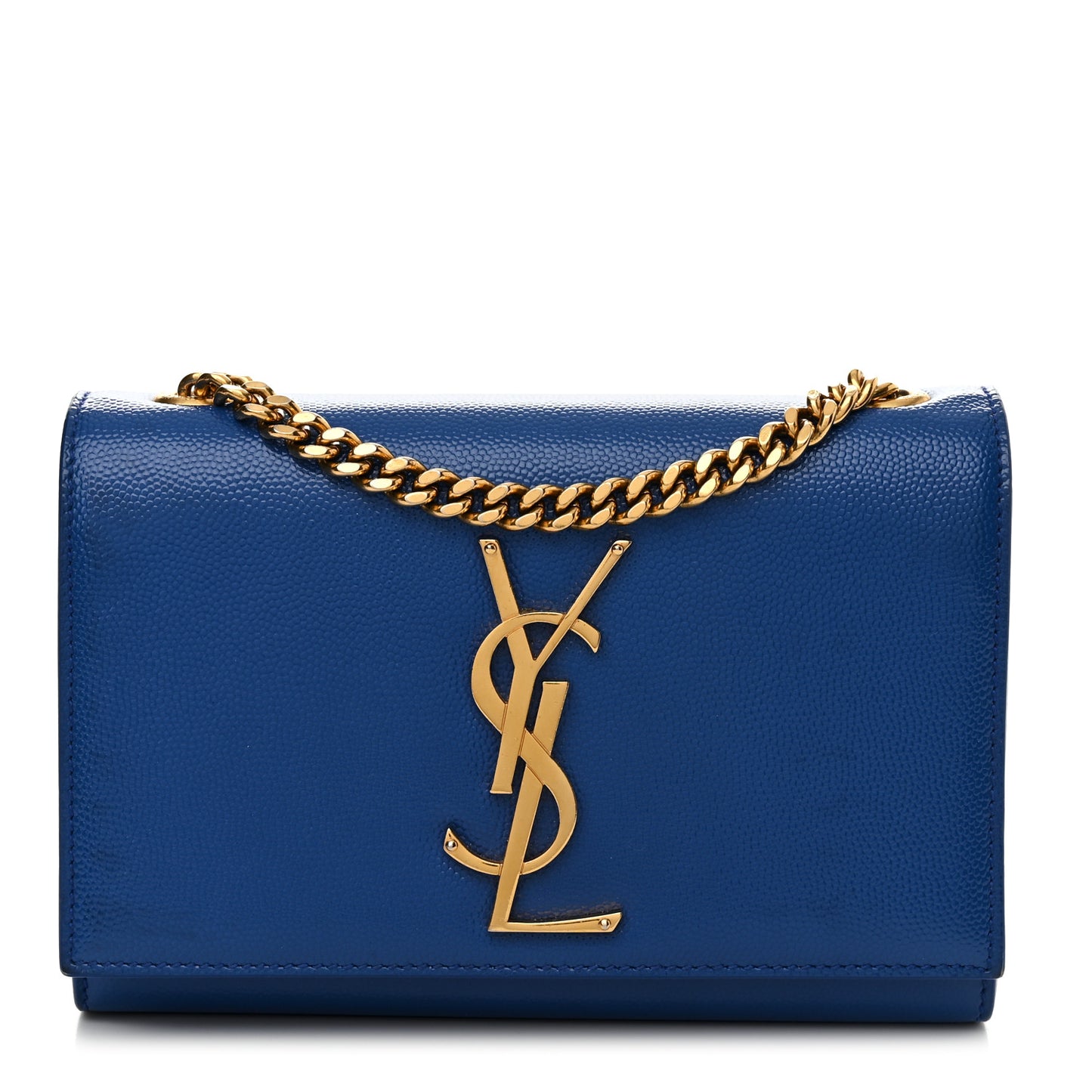 Grain De Poudre Small Classic Monogram Kate Satchel Royal Blue