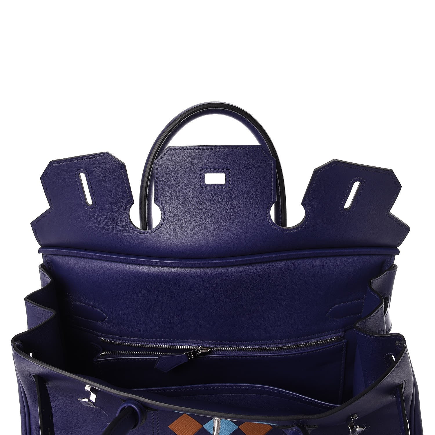 Hermes Swift Epsom Tressage Birkin 30 Bleu Encre Bleu Du Nord Gold 17 of 34