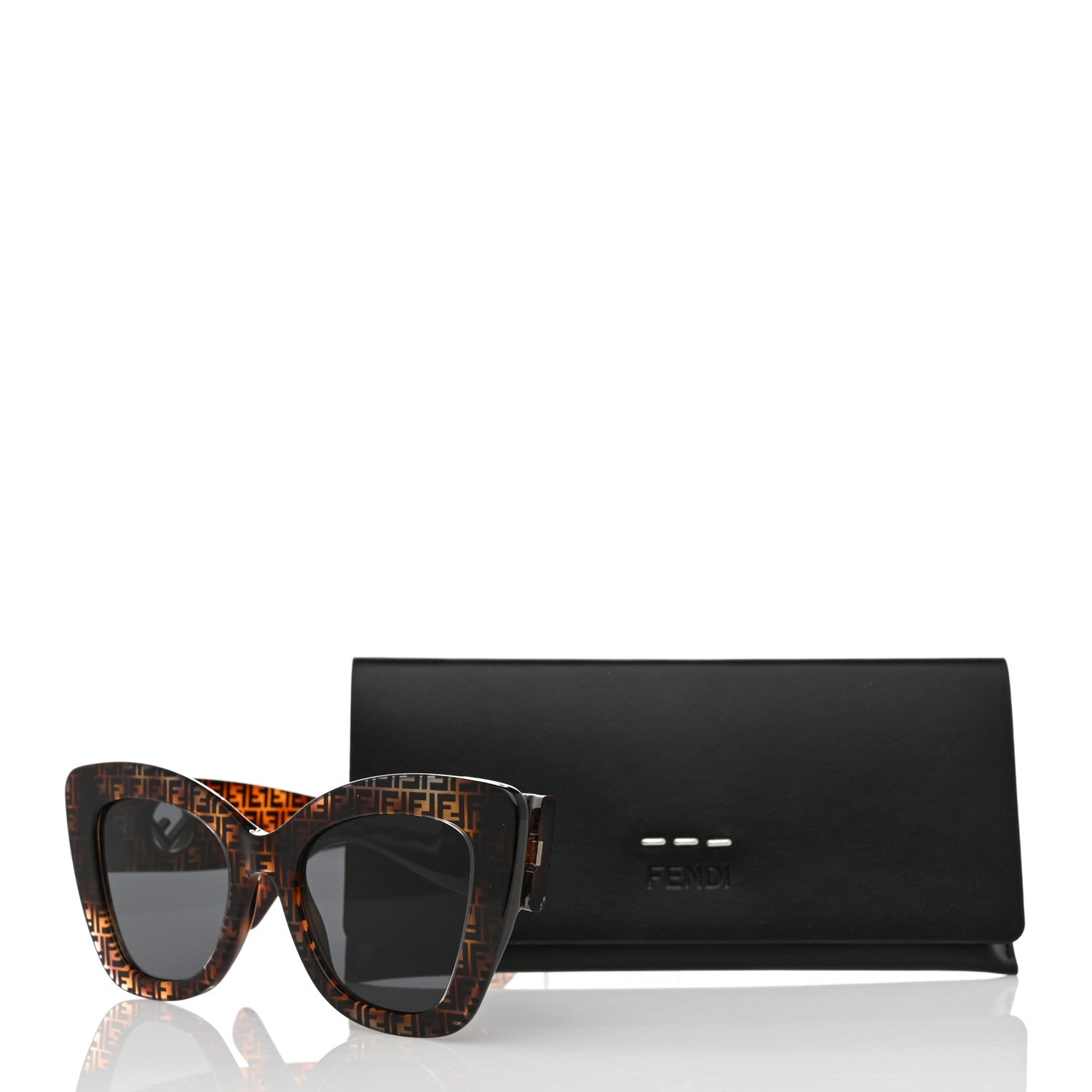 Fendi Acetate F is Fendi FF 51mm Cat Eye Sunglasses 0327/S Tortoise Camouflage 7 of 7