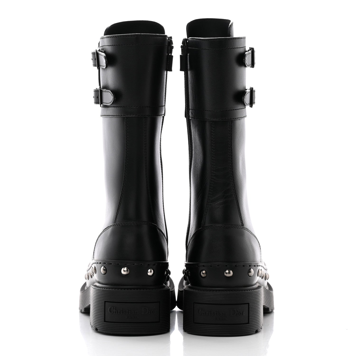 Christian Dior Calfskin Diorquake 25mm Combat Boots 36 Black 5 of 15