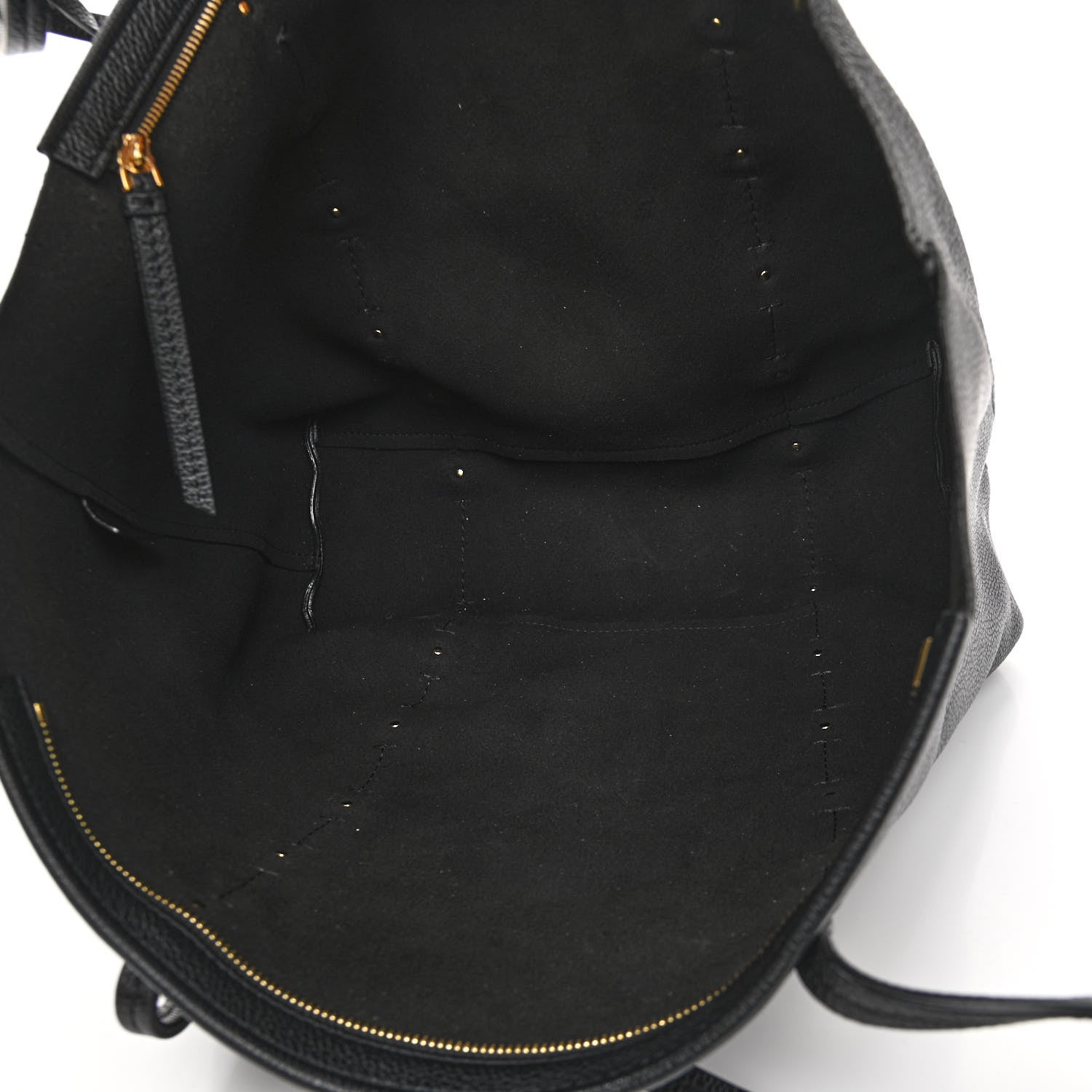 Salvatore Ferragamo Grained Calfskin Emotion Tote Black 6 of 11