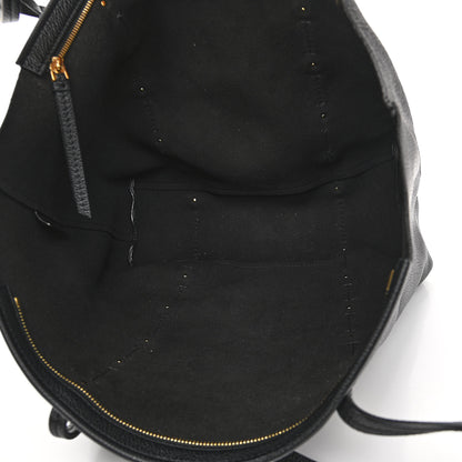 Salvatore Ferragamo Grained Calfskin Emotion Tote Black 6 of 11